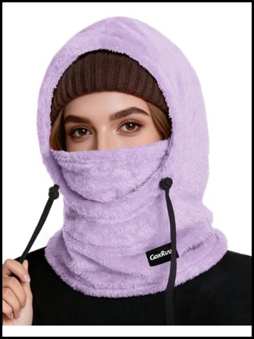 Fleece Balaclava Ski Mask Winter Windproof Neck Warmer Hood